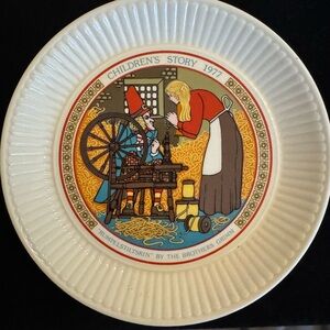 Wedgwood Children's Stories Plate with Blue and Orange Accents